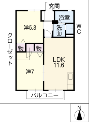 サンメゾン２０　Ｂ・Ｃ棟 2階