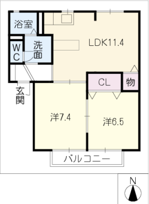 グランシャリオ　Ｂ棟 1階