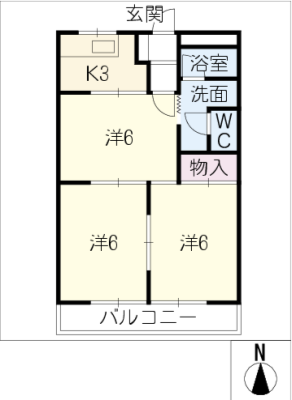 エスポアール江口　Ⅰ 2階