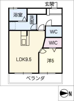 シャトー岐大　Ｂ棟 4階