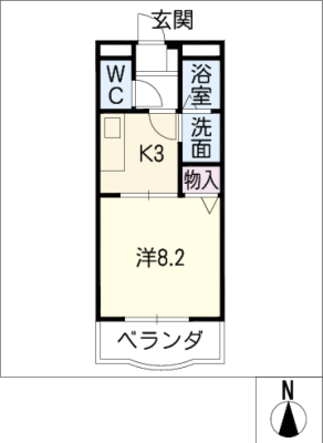 クレールさぎ山 2階