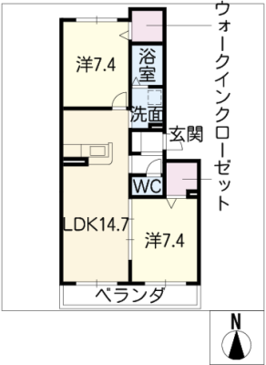 長良川サンハイツ　Ａ棟 1階