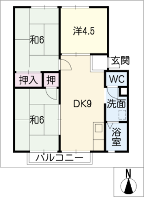 サンライズ服部　Ｃ棟 2階