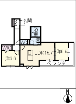 リオリエントグランコート長良 2階