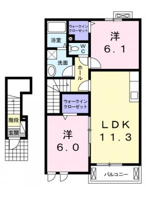 カーサ　ヴィオラＢ 2階