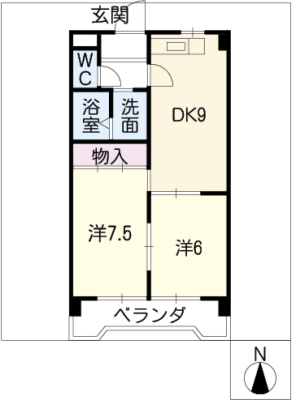 メゾン貴船　Ａ棟 2階