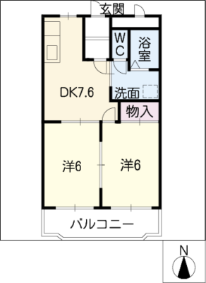 メゾン貴船　Ｄ棟 2階