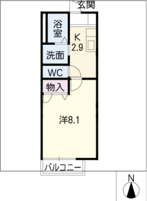 シャンドォール上社 2階