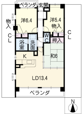 セレニール香南 3階