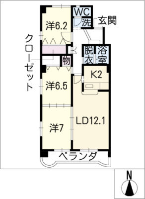 サンシティ貴船 2階