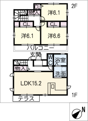 勢子坊貸家　Ｎ棟