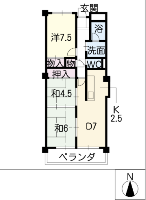 ヴィラ南丸之内 2階