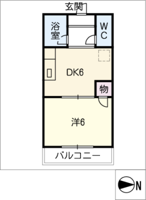 コーポ田中　Ｂ 1階