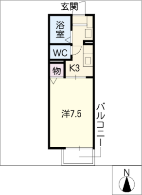 フォンティーヌＷＡＴＡＮＡＢＥ 2階