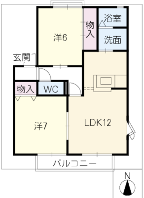 サニーコート高砂Ｂ棟 2階