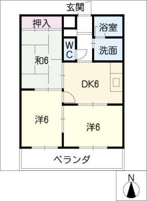 レーベン西条Ａ 2階