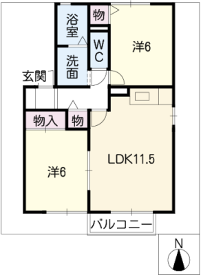 エルバルト高岡Ａ棟 2階