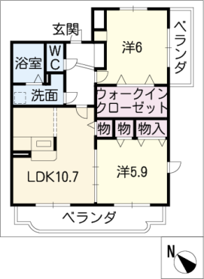 ルミエール栄 2階