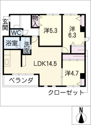 フォンテーヌ高岡台 3階