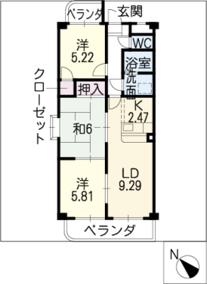 シェリール１２ 2階