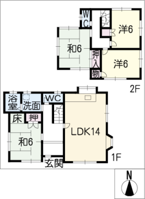 中ノ池４丁目貸家