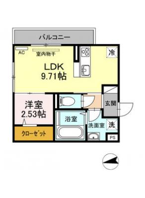 リビングタウン富木島 B