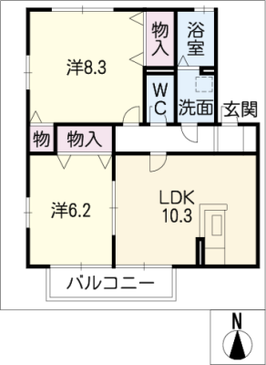 ロイヤルガーデン北屋敷 1階