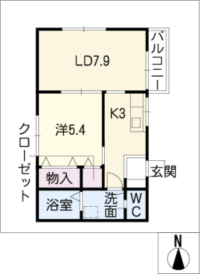 ベルシャトー 2階