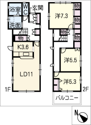 刈谷市末広町２丁目貸家