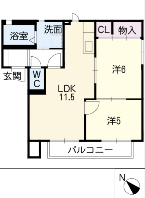 ベルパーク丸山Ｄ棟 1階