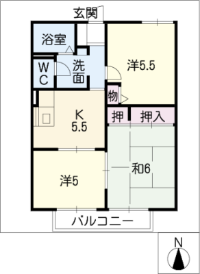 フォーレス西田Ⅱ 1階