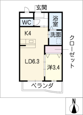 ラ・ぺジブル 1階