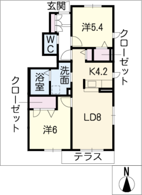 ディアコート相見Ｃ 1階