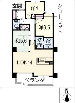 ﾒｰﾌﾟﾙﾀﾜｰ竜美ケ丘ｱﾈｯｸｽ 702号 7階