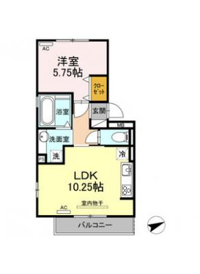 ハイツ岡崎柱　東棟 2階