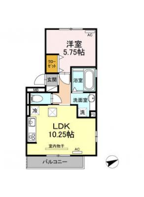 ハイツ岡崎柱　東棟 1階