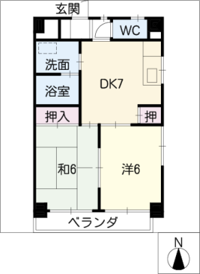 山田ハイツ 2階