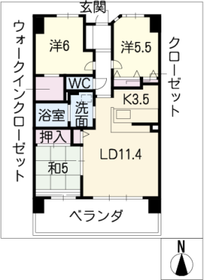 サーパス堀田２０６号室 2階