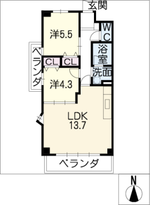 メナー浄心Ⅱ 3階