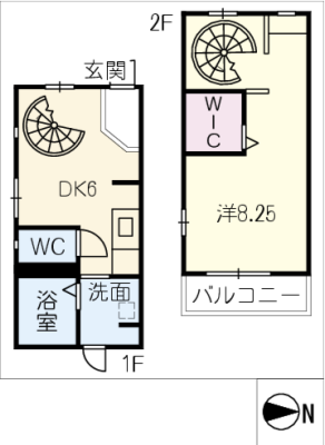 アムール東枇杷島 2階