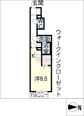 アムール東枇杷島 1階