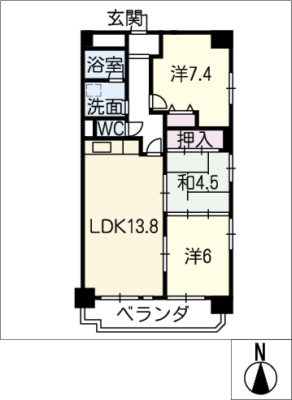 シティ・ライフ中島 4階