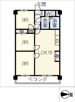 サンシャイン千鳥　２０２号室 2階