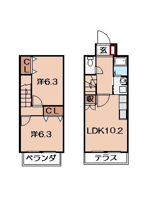 アプトIRIBA 2階