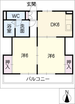 ヘーベルメゾン・アサヒＢ棟 2階