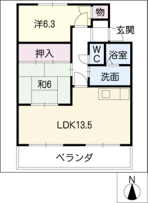 リゾン学南 2階