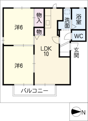 Ｌｉｖｉｎｇ　Ｔｗｏ　Ｂ棟 2階