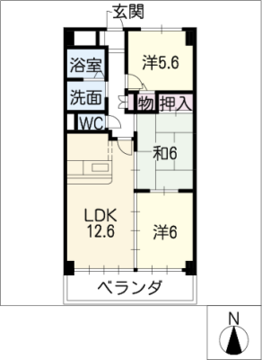 ベルデ中野館 5階