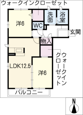 ｶﾝﾄﾘｰﾊｳｽ空と大地Ｂ　泉の棟 2階