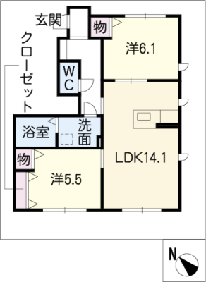 カーサソラーレ 1階